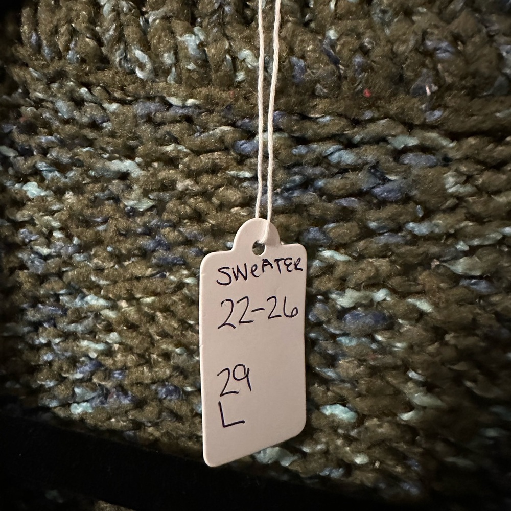Chunky Cardigan Belted Sweater. GUC - Picture 6 of 6